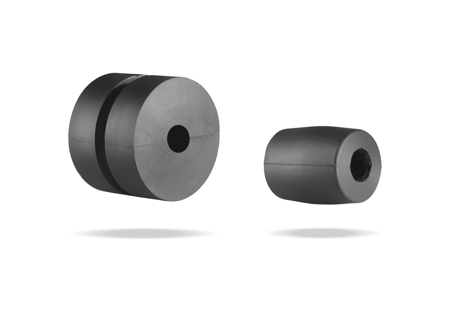 Separador de goma macizo